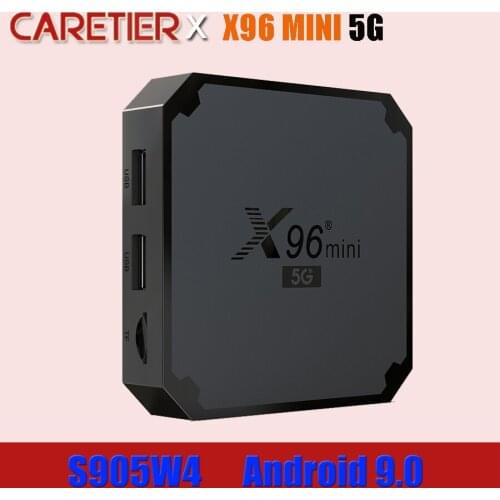 5PCS X96 MINI 5G Smart Android 9.0 TV Box Amlogic S905W/S905W4 Set Top Box 2.4GHZ 5GHZ WiFi 2GB 1080p 4K Media Player Youtube