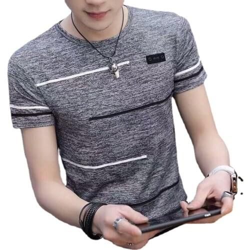 M-9XL Add Fat Big Size Fat Man Korean Version Fashion Casual T- Shirt Round Collar Set Head Short Sleeves Mens Clothing