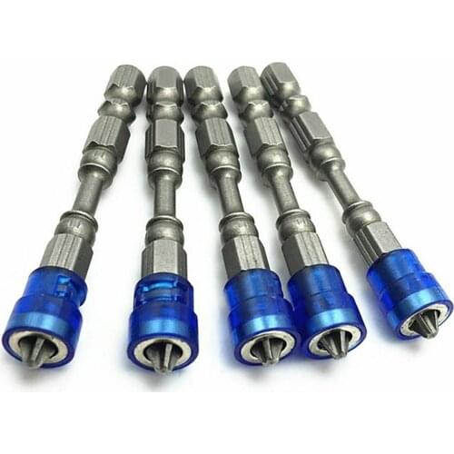 5Pcs 65 Mm Magnetic Drill Screwdriver Set Multifunctional Appliance Parts Repair Hand Tool One Word Cross With Magnetizer