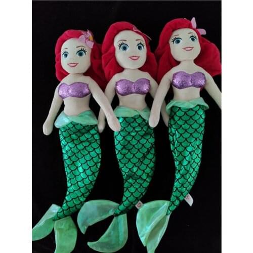Original Disney Cartoon The Little Mermaid Movie The Beautiful Ariel princess Plush Toys High Quality Soft Stuffed Doll Kid Gift