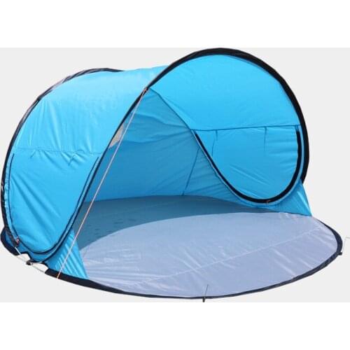 Tent 5-6 People Quick Automatic Opening Beach Sunshade Tent Foldable Outdoor Couple Park Camp Picnic Tent Beach Cushion Awning