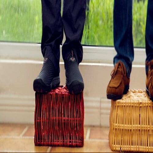 2017 New handmade wicker weaving Stationery/Makeup/Cutlery/ desktop Organizer Sundries boxes storage basket 24 colours available