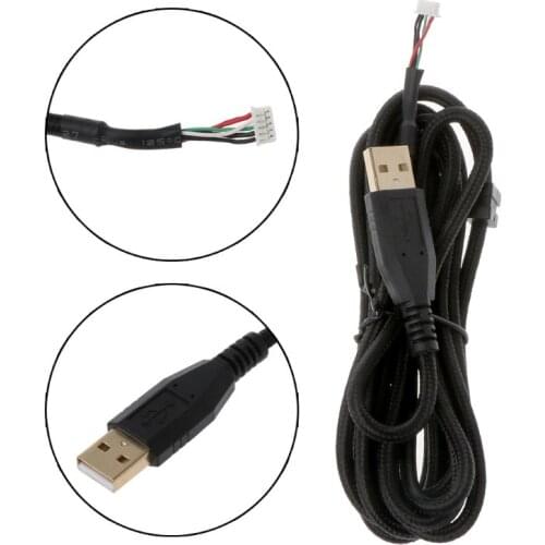 Gold Plated Durable Nylon Braided Line USB Mechanical Keyboard Cable Replacement Wire for Razer BlackWidow X Chroma Keyboard