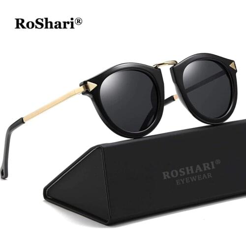 Женские солнцезащитные винтажные очки RoShari China At AliExpress