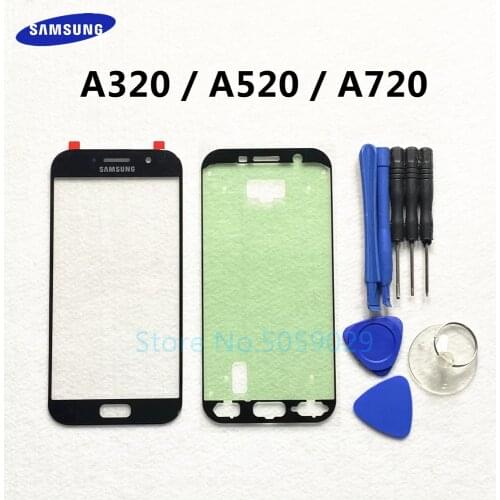 Replacement External Glass For Samsung Galaxy A3 A5 A7 2017 A320 A520 A720 LCD Display Touch Screen Front Outer Glass Lens