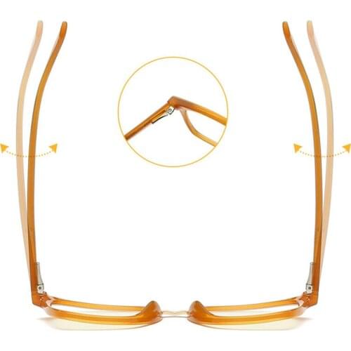 Retro Square Blue Light Blocking Reading Glasses Reader