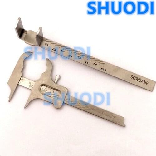 High Quality Dental Orthodontic Rulers Dental Vertical Distance Caliper Measuring Ruler Caliper Teeth Gauge Stainless Steel