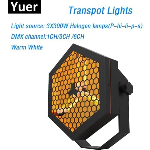 1Pcs DMX Transport Lights Super Bright 3X300W Halogen Lamp Stage Dj Wash Effect Lights With DMX512 Control For XMAS Decorations