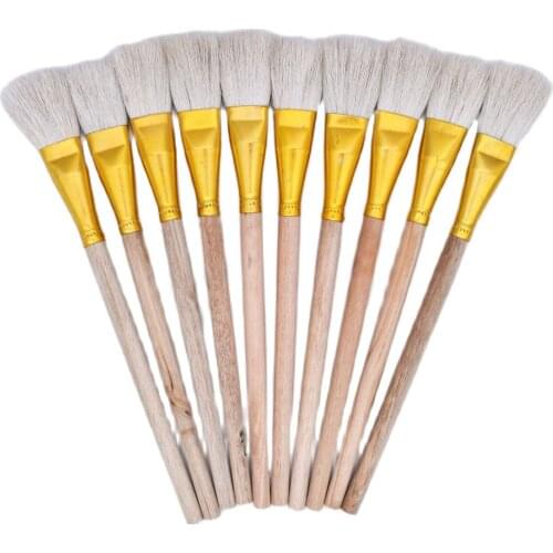 20 Pcs Wool Brush Sweep Clean Gold Leaves Brush Glue High Quality Wool brush Soft a Good Tool for Gilding Painting Leaves