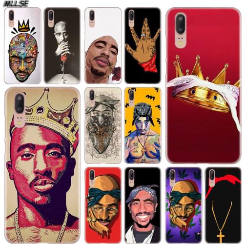 2Pac Tupac Amaru Shakur And Rose Hard Case Cover for Huawei P30 P20 P10 P9 P8 Lite 2017 P30 P20 Pro Mini P Smart 2019 Cover Hot