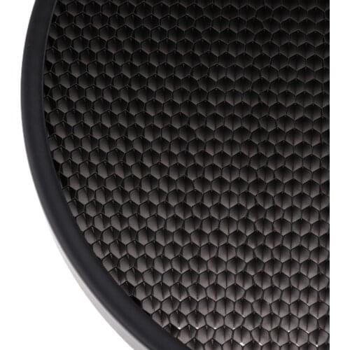 40° Honeycomb Grid Mesh for 7-inch Reflector Diffuser Lamp Shade Dish -Black
