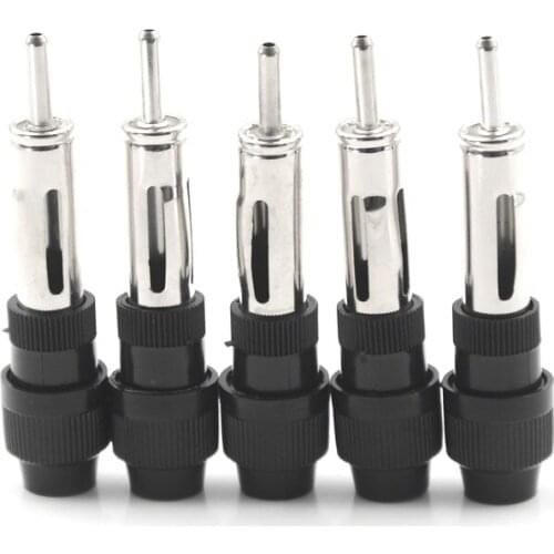 5pcs Auto Car Radio Stereo Din Male Aerial Antenna Repair Connector Plug Socket