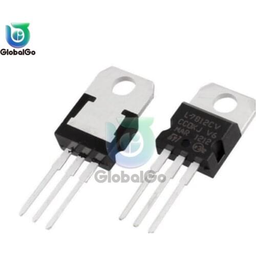 5pcs/Lot L7812CV TO-220 L7812 LM7812 7812 Positive-Voltage Regulators IC