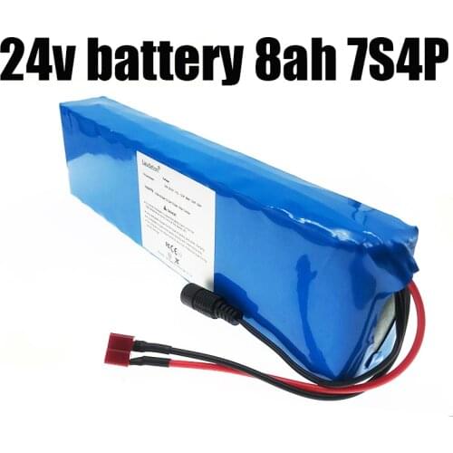 Laudation 18650 24V Battery Pack Built-in 15A BMS 29.4V /8000mAh 7S 4P Suitable for 250W /350W Electric Bike Electric Motorcycle