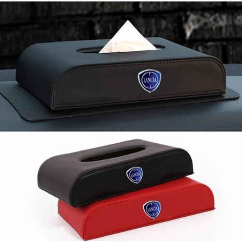 Car Tissue Box Napkin Organizer Towel Holder For Lancia Aegea Doblo Auto Interior Styling Accessories
