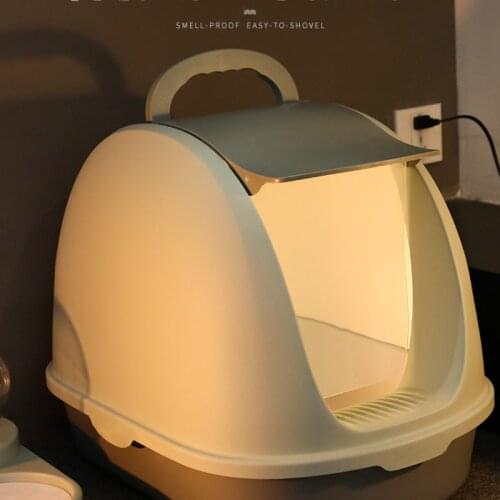 Large Training Cat Litter Box Enclosure Furniture Closed House Cat Litter Box Fully Enclosed Arenero Gato Pet Products BD50CB