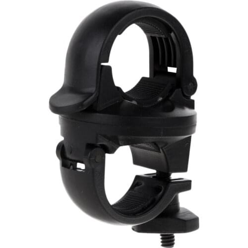 Black Bicycle Bike Flashlight LED Torch Mount Holder 360 Degree Rotation Cycling Clip Clamp