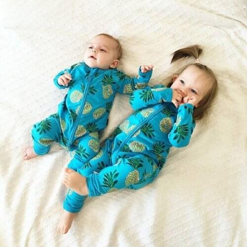 Baby rompers long-sleeved cotton Similar Baby Boy Girl Clothing Childrens Clothing Clothing pineapple Set Body Suits PPY-152