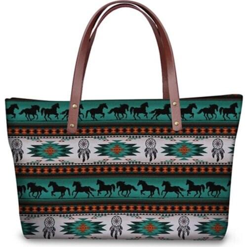 ELVISWORDS Luxury Lady Handbags African Black Art Printed Top-Handle Bags For Women Vintage Shoulder Bags Ladies Tote Bag Bolsa