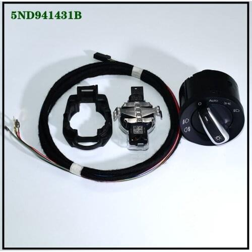 Chrome Headlight Switch Rain Sensor 81D 955 547 5ND941431B Kit For Golf 6.7 Tuguan Passat Bora maiteng