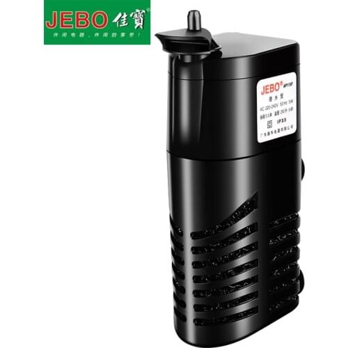 JEBO Mini Aquarium Filter 5W Submersible Filter With Filter Sponge Small Fish Tank Submersible Pump Increase Air Oxygen AP115F