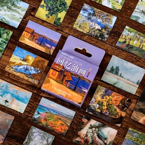 1pcs/lot Stationery Stickers Seal Decorative Stickers Scrapbooking Diary Diy Journal Plant Flower Travel Retro painting Stickers