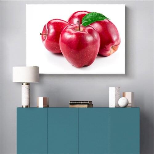 Red Apple Painting Wall Pictures for Living Room Kitchen Decor Food Poster Nordic Prints Diningroom Art Modern Decoration Home