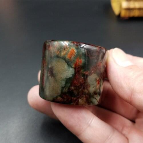 Natural jade ring for men with texture handmade brand green jade rings jade jewelry natural stone jade men jewelry
