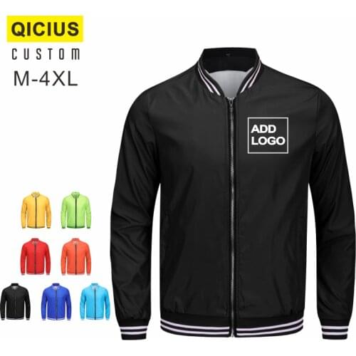 Custom Printing Jacket Men Women Embroidery Jacket Streetwear Jackets Fashion Windbreaker Couples Spring Autumn Windbreaker
