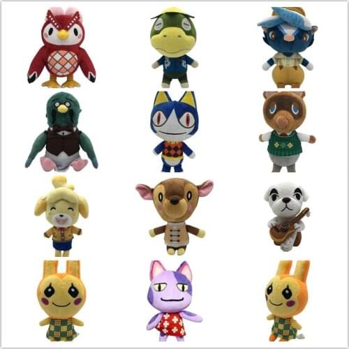 Hot Sale Animal Crossing Plush Doll Toy Kids Cartoon Tanuki Stuffed Jingjiang Amiibo Animal Bear Dog Toys Children Gifts