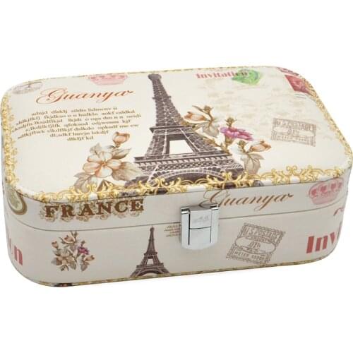 Small Jewelry Box Organizer Birthday Gift Pu Leather Travel Casket For Earring Ring Jewelry Display Organizer Box Case