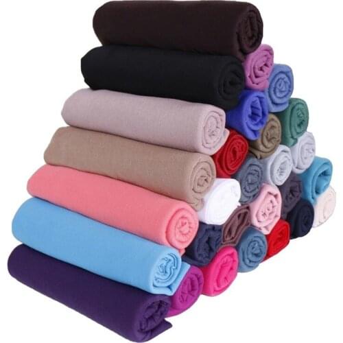 New Fashion Women Hijabs Solid Chiffon Ready To Wear Instant Hijab Scarf Muslim Shawl Islamic Arab Wrap Head Scarves Headscarf