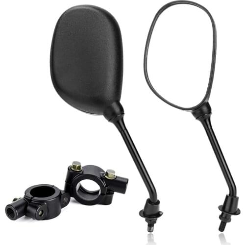 Pair Motorcycle 360 Degree Rotating Rearview Mirror 7/8"End Rod Handle Adapter Side Mirror Motorbike ATV Dirt Bike Accessories