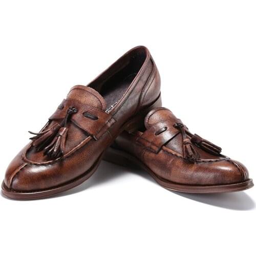 Luxury Men Leather Shoes Leather Men Formal Shoes Wedding Dress Lace Up casual Men loafers
