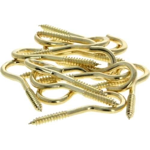 MroMax 10/15/40/50/100pcs Self-tapping Nails Hooks Sheep Eyes Carbon Steel Plating 45x20x2.9mm/56x22x3.2mm Hardware Home Hooks