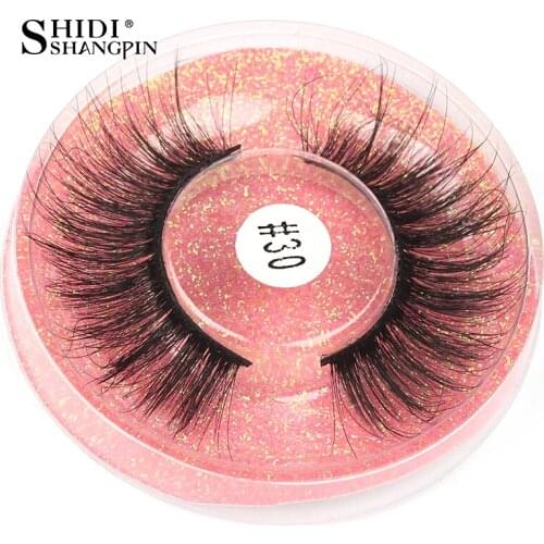 SHIDISHANGPIN New Product 1 Pair False Eyelashes Faux Cils 3D Mink Lashes Natural Long Eyelashes Extension Beauty Makeup Tool