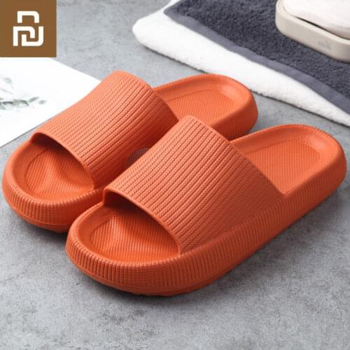Xiaomi Couples Slippers Summer Fashion Beach Shoes Soft Thick Bottom Slipper Men Women Home Floor Bathroom Anti-slip Flip Flop