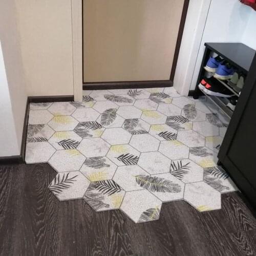 Modern Entrance Door Mat Carpet Living Room Mat Silk Loop Hallway Porch Home Doormat Anti-slip Mat Dustproof Custom Mat Carpet