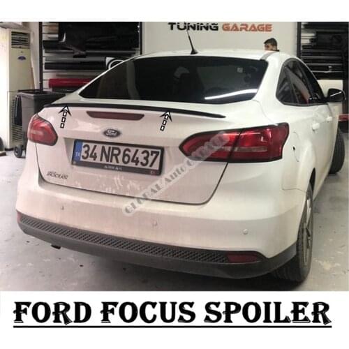 For FORD FOCUS SEDAM Spoiler 2011-2019 Auto Accessory Universal Spoilers Car Antenna For Car Styling Sill Diffüser Mud Flaps