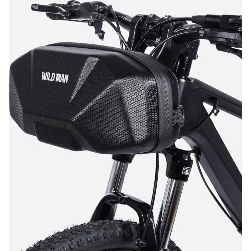 WILD MAN Quick Release 3.5L Hard Shell Rainproof Bike Handlebar Bag Scooter Handlebar Bag for Kick Scooters Folding Bike