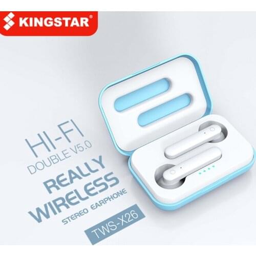 KINGSTAR TWS Bluetooth Headset 5.0 Stereo Waterproof Earloop Wireless Earphones With Headset Microphone For Android/IOS Phone