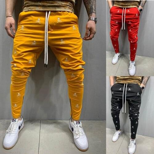2021 Spring and Autumn Hot Sale 3D Printing Men sweatpants Breathable Mens Pants Sports Trend Casual Slim Jogging Pencil Pants