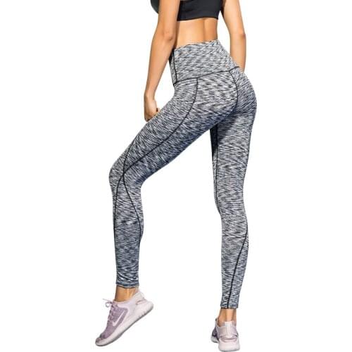 YEL 2019 New Yoga Pants Sport Leggings for Women Fitness Yoga High Waist Leggings Black Slim gym leggings Running Tight Trousers