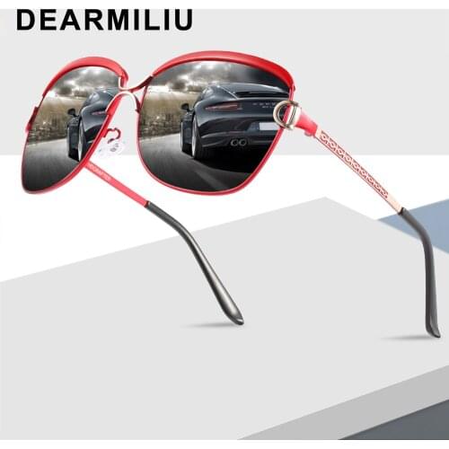 DEARMILIU Women Polarized Sunglasses ladies Driving Red Oversized Sun Glasses Goggle UV400 Gafas De Sol Shades Women Girls 2020