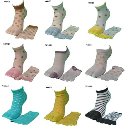 1 Pair New Spring Cotton Flower Small Animal Lovely Womens Socks Toe Socks Link2