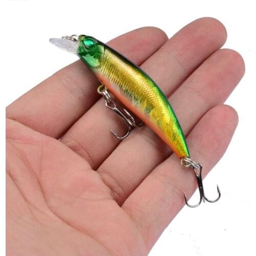 1Pcs Laser Fishing Lure 6.5CM 5G Hooks Fish Wobbler Tackle Carbon Steel Fish Hooks Artificial Japan Hard Bait Swimbait