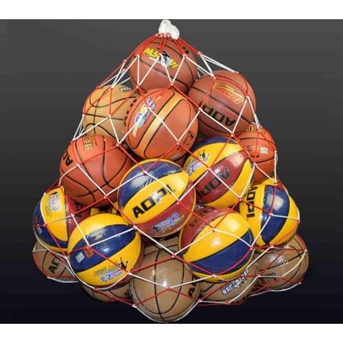 1pcs 10 Balls Carry Net Bag Outdoor Sporting Soccer Net Portable Sports Equipment Basketball Volleyball Ball Net Bag