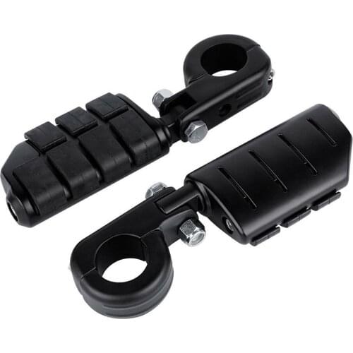 32MM Highway Foot Pegs Motorcycle Pedals 2 Pcs Mounts Clamps Engine Guard Alloy Universal For Honda Yamaha Suzuki Foot Rests