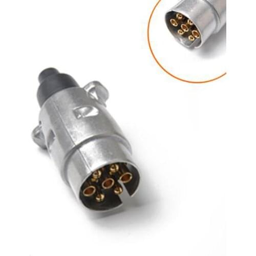 7-pin Metal Aluminum Cable Connector, Trailer Plug, Tow Bar, Tow Lamp Socket, Van Type Truck, 12v Apm Truck, Trailer Signal Lam
