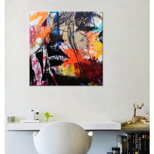 Abstract Figure Woman Portrait Decorative Painting Colorful Graffiti Home Decoration Art Garden Decoration Wall Painting